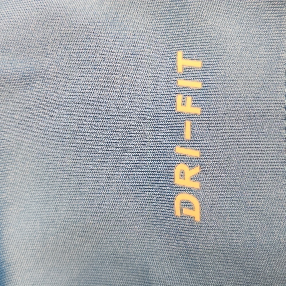 Nike Dri-Fit long sleeve workout top with thumb hole openings Sz: S blue Swoosh - Picture 7 of 15